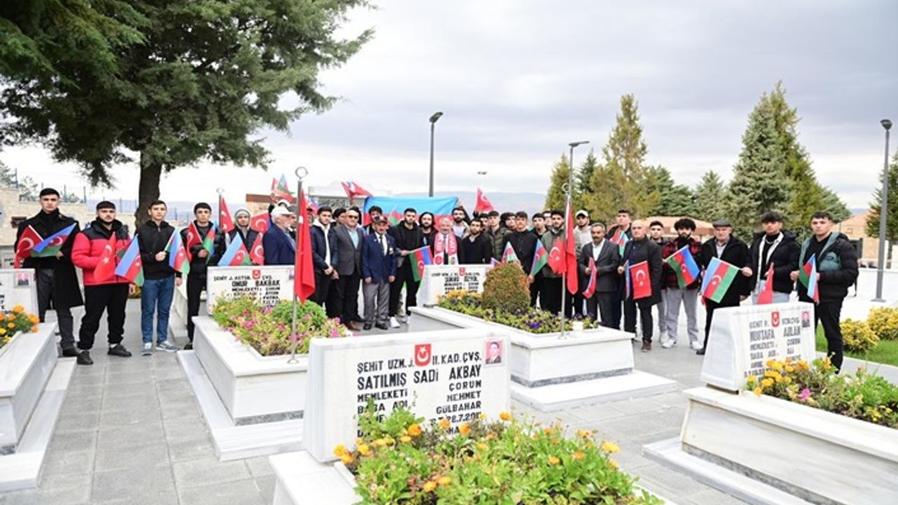 Azerbaycan Karabağ şehitlerinin hatırası Çorum’da yaşayacak