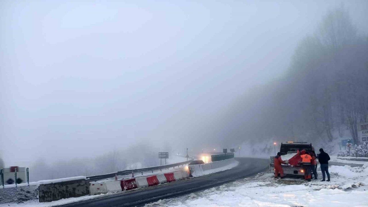 Bolu Dağı İstanbul istikameti trafiğe açıldı
