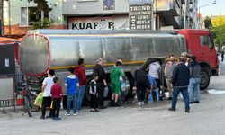 Sinop’ta vatandaşlara tankerlerle su dağıtılıyor