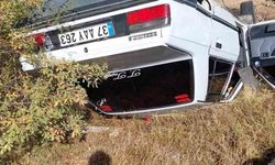 Kastamonu’da takla atan otomobilin sürücüsü yaralandı