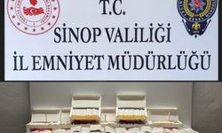 Sinop’ta 3 bin 620 adet içi doldurulmuş makaron ele geçirildi