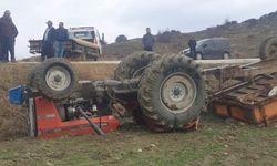 Sungurlu’da traktör devrildi! 1 yaralı var
