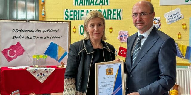Bosna ile bağlar kuvvetleniyor... Saraybosna'da Türkçe Sınıfı açıldı