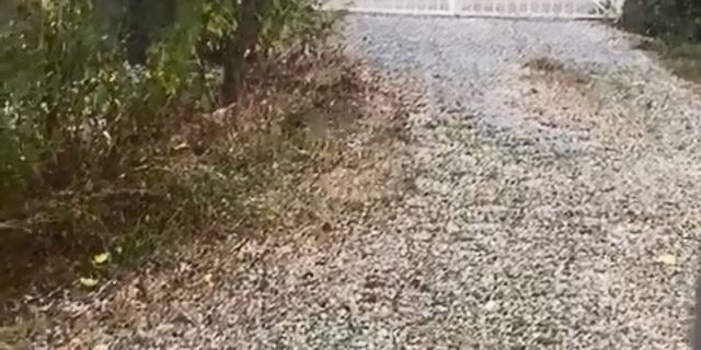 Kastamonu’da dolu yağışı etkili oldu