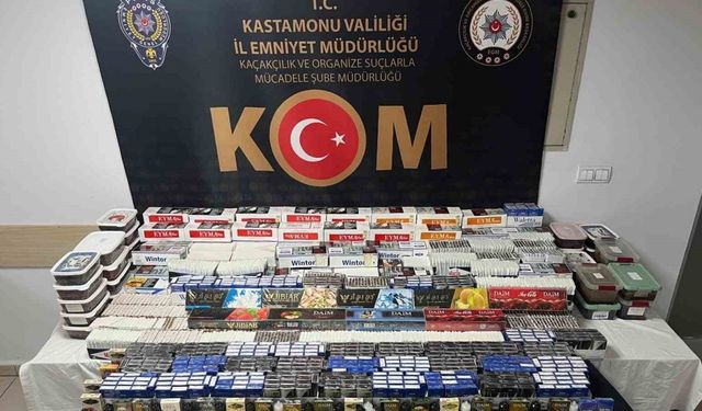 Kastamonu’da binlerce makaron ele geçirildi