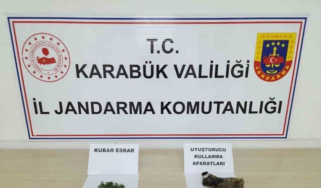 Üzerinde esrarla yakalandı