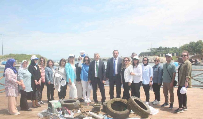 Trabzon’da Çevre Günü’nde dip temizliği yapıldı