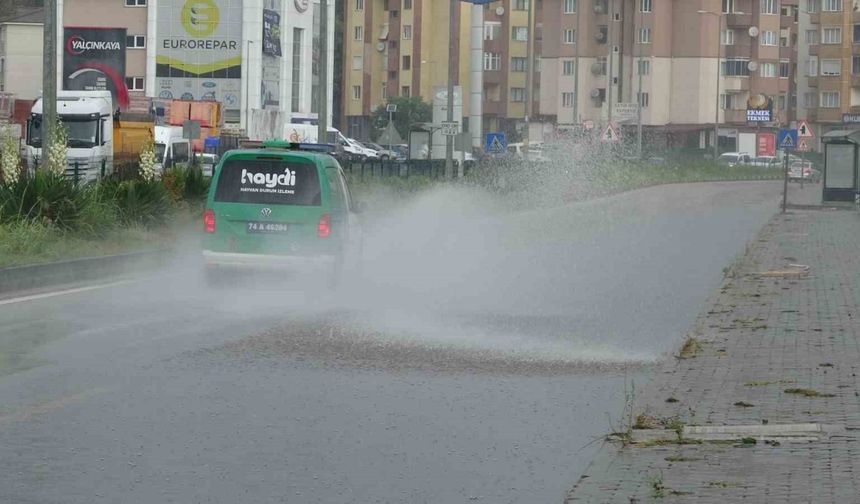 Bartın’da şiddetli yağış